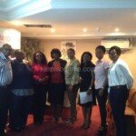 Kemi Sogunle with attendees at the book tour event in South Ockendon London